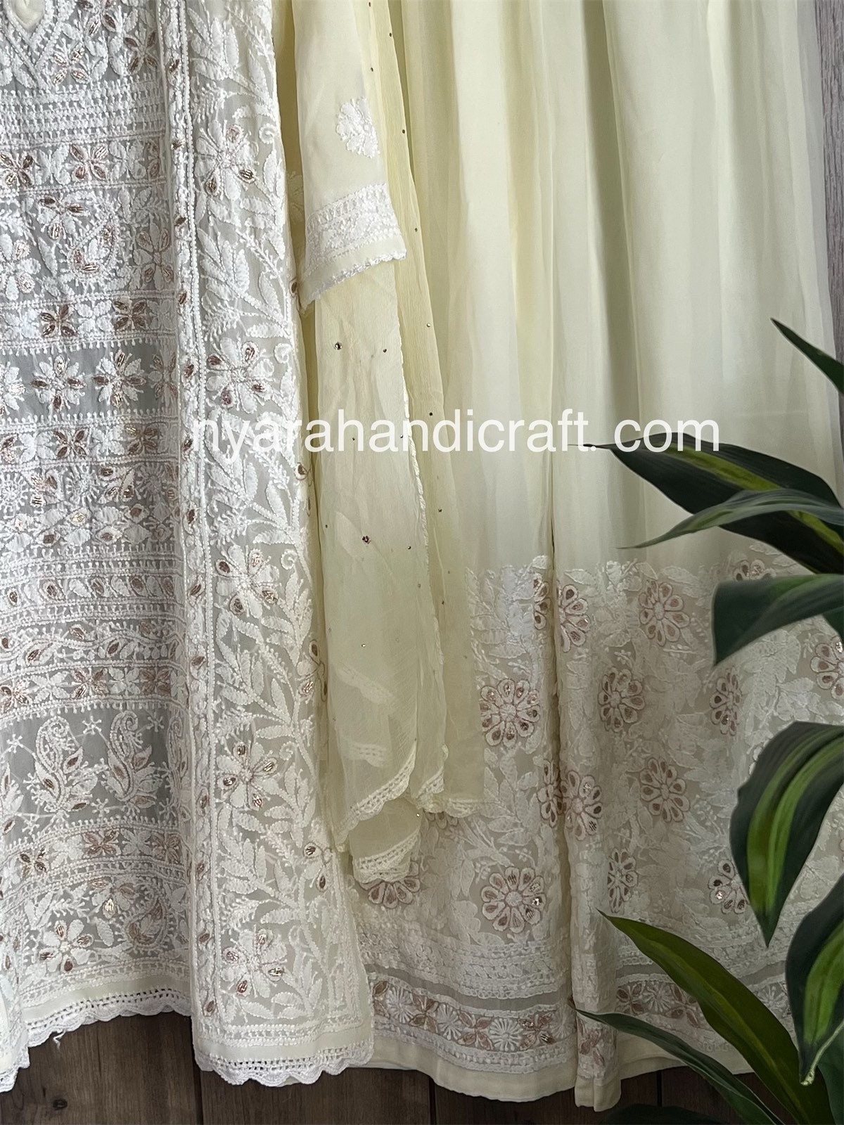 Lucknow Chikankari Suits - New Arrivals: Organza fabric Chikankari suit  with banarsi Dupatta Buy online at www.dress365days.com #chikankari  #lucknowchikankari #handembroidery #lakhnavi #lucknawichikan #organzasuits  #dubai #usa #onlinestore ...