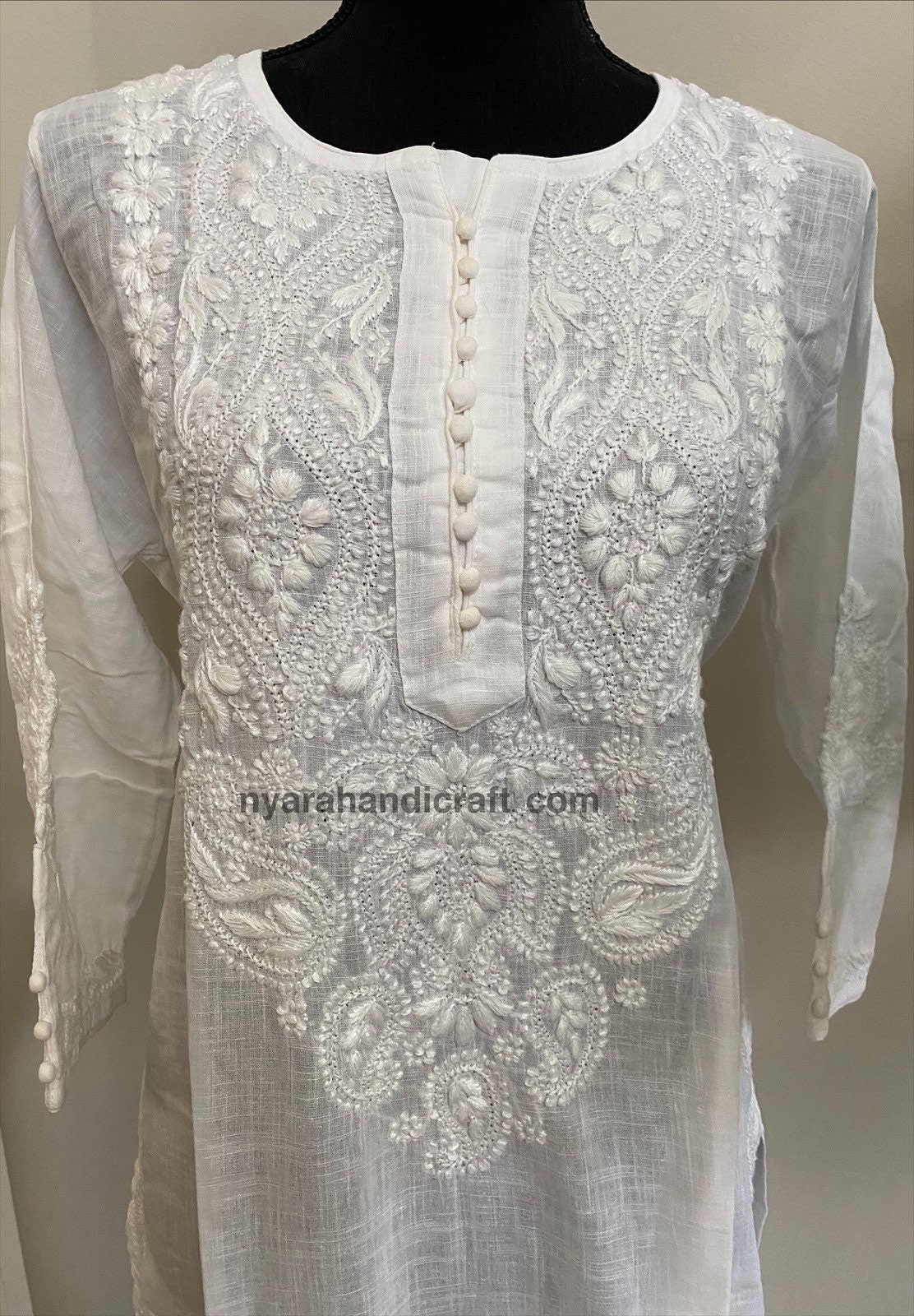 chikankari kurti material online
