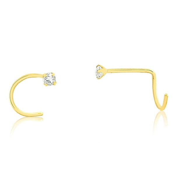 Nose Stud Twist Etsy