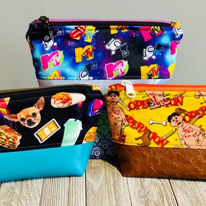 Zipper Pouch, Small Pouch, Makeup Bag, Cosmetic Pouch, Travel Bag, Clutch, Pencil Pouch, Storage Bag, zp04
