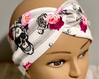Faux Knot Headband, Headband, knit Headband, Stretch Headband, Women’s Headband, Hair Accessories, Soft Headband, Handmade Headband, Flowers