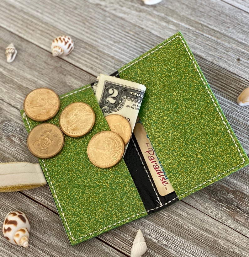 Women's Two Pocket Wallet Card Wallet Small Wallet Etsy