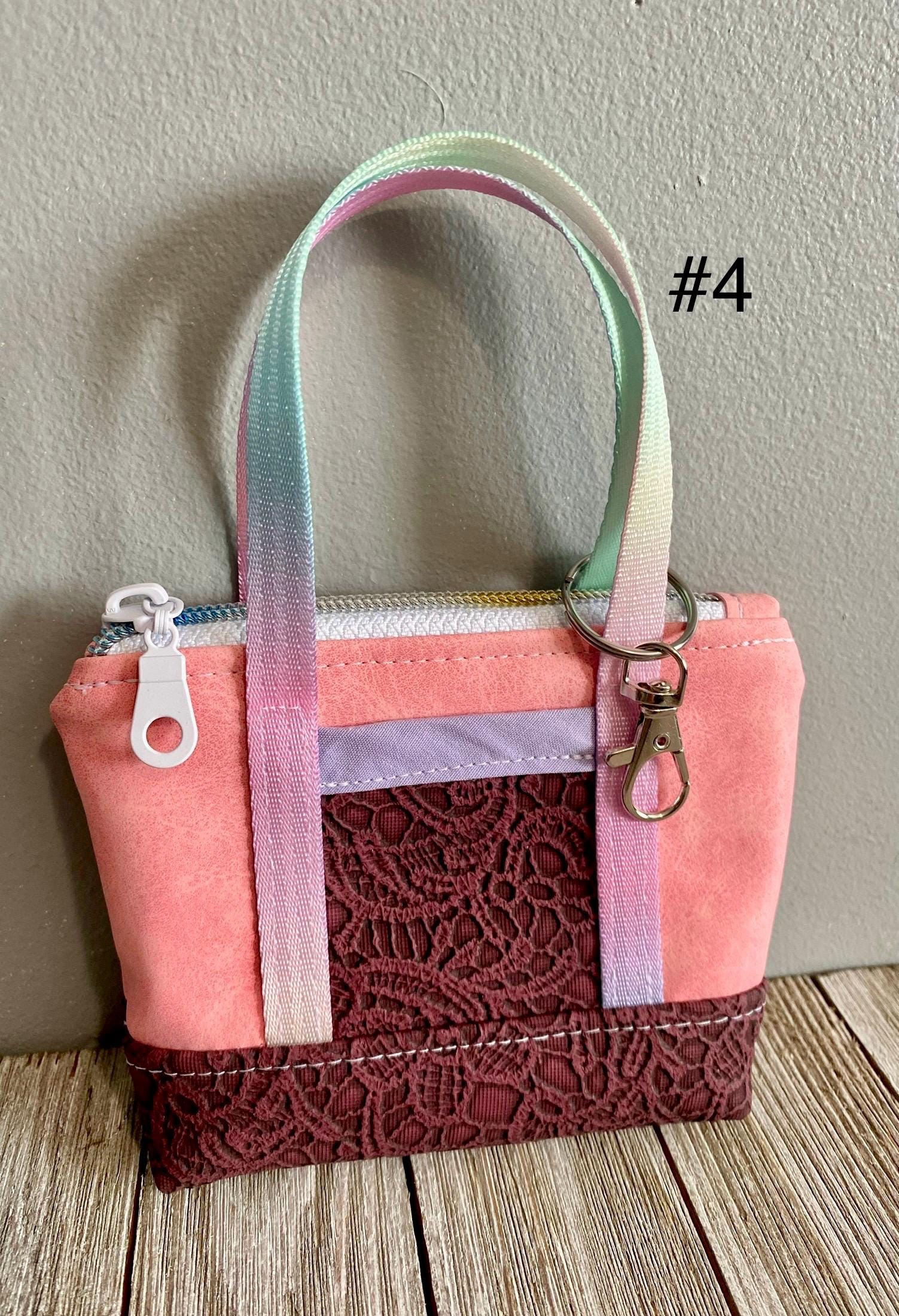 Mini Tote, Tiny Tote, Itty Bitty Bag, Little Bag, Zip Pouch, Mini
