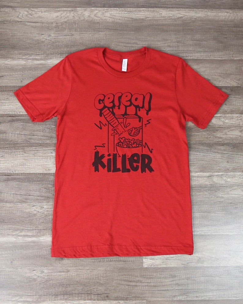 Cereal Killer Halloween Graphic Tee Funny Tshirt Witty | Etsy