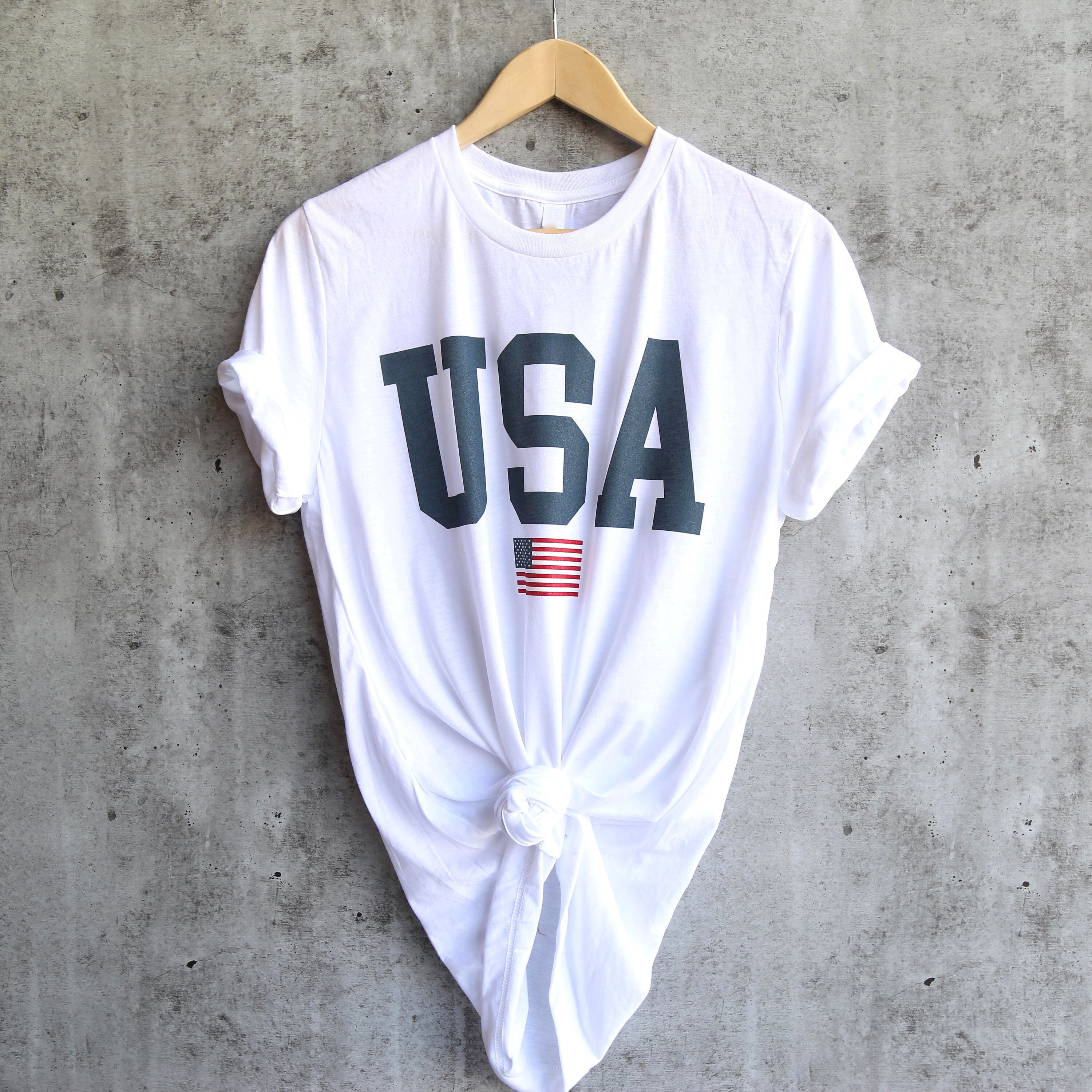 USA Shirt Tee USA ShortSleeve Unisex TShirt Patriotic Etsy