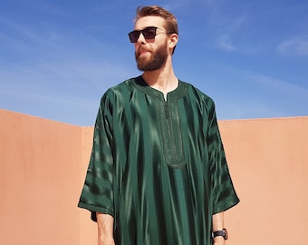 Beautiful moroccan green kaftan for men