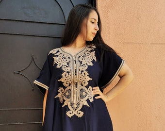 Beautiful moroccan blue kaftan for women