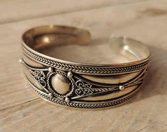 Moroccan silver bracelet berber jewelry bohemian jewelry