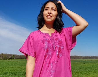 Beautiful moroccan pink dress for summer