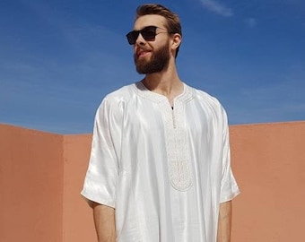 Beautiful moroccan white kaftan for men