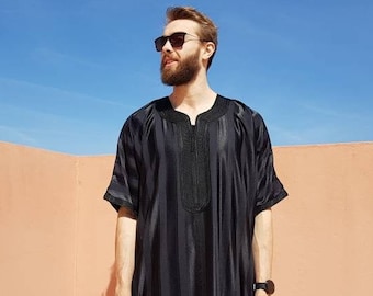 Beautiful moroccan Black kaftan for men