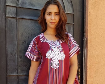 Autumn winter kaftan, moroccan dress for women, gift for Christmas