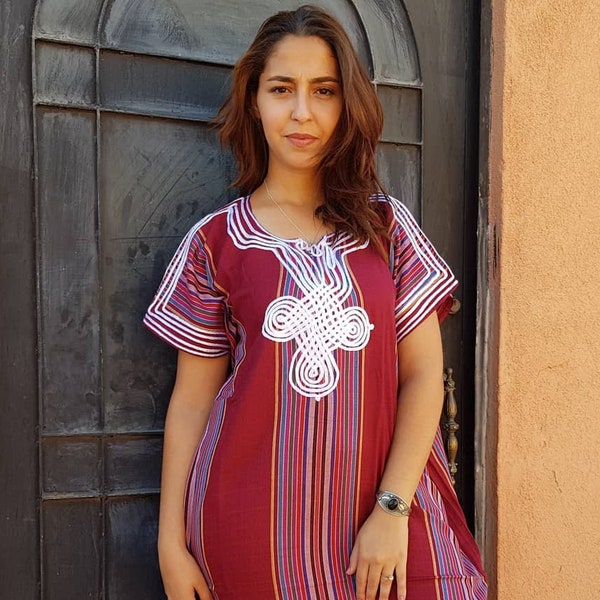 Robe marocaine automne hiver, caftan pour femme, cadeau pour maman