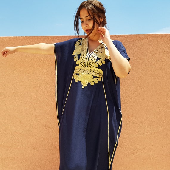 Marokkaanse Djellaba lange jurk kaftan voor - Etsy België