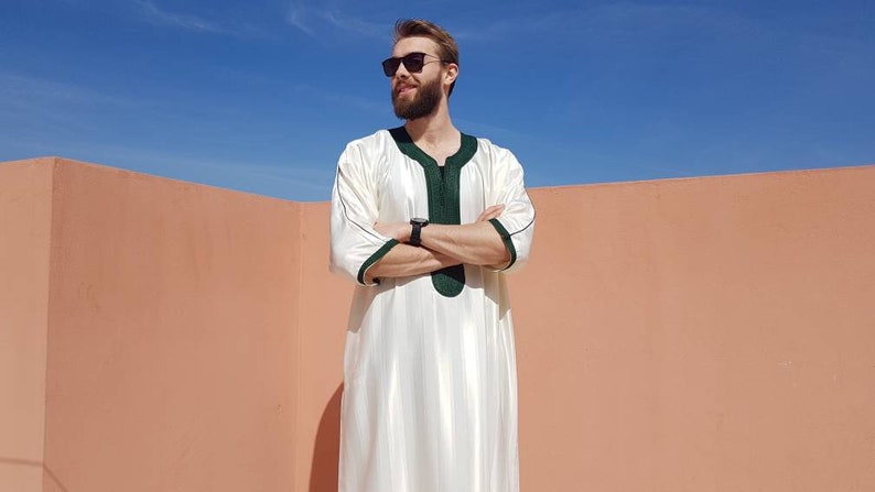 Beautiful moroccan white kaftan for men