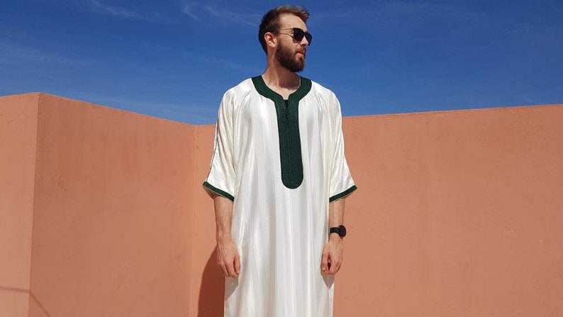 Beautiful moroccan white kaftan for men