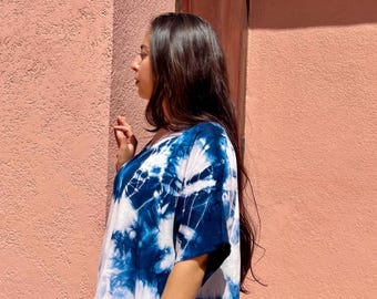 Original Blue and White Caftan – A Timeless Piece of Moroccan Elegance