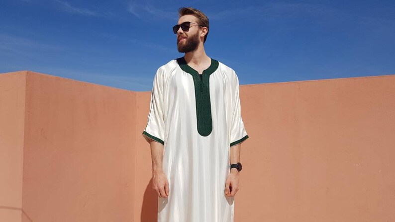 Beautiful moroccan white kaftan for men