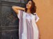 White kaftan for women, moroccan bohemian dress, present for Christmas 
