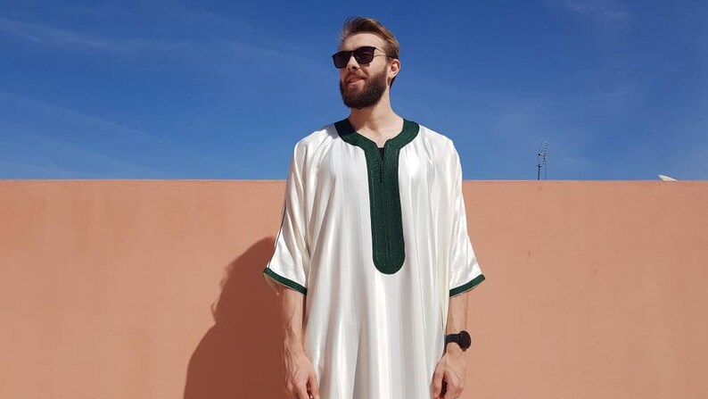 Beautiful moroccan white kaftan for men