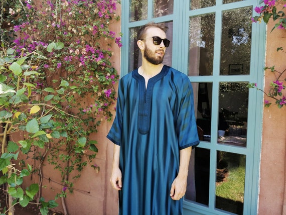 Arabische kaftan voor mannen djellaba voor mannen - Etsy België