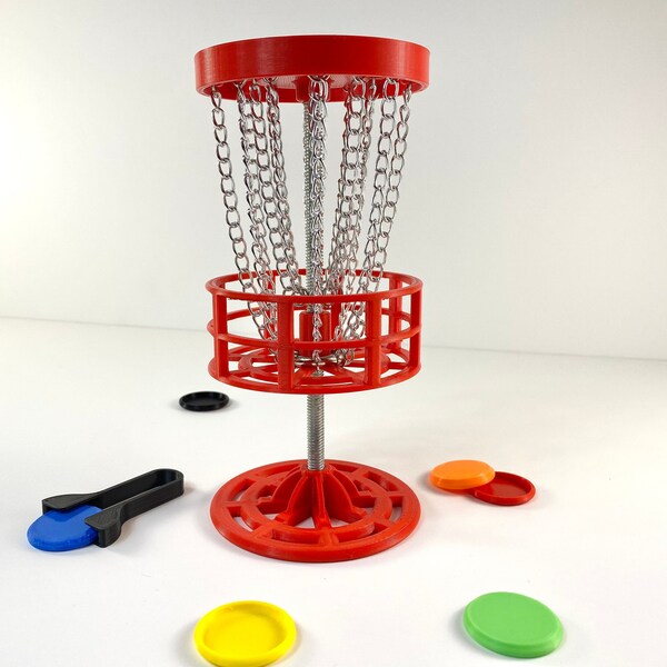 XL Mini Golf - Mini Disc Golf - Table Top Spiel - 3D Gedruckt - Trinkspiel - Trophäen Spiel - Tisch Golf - Man Höhle Dekor