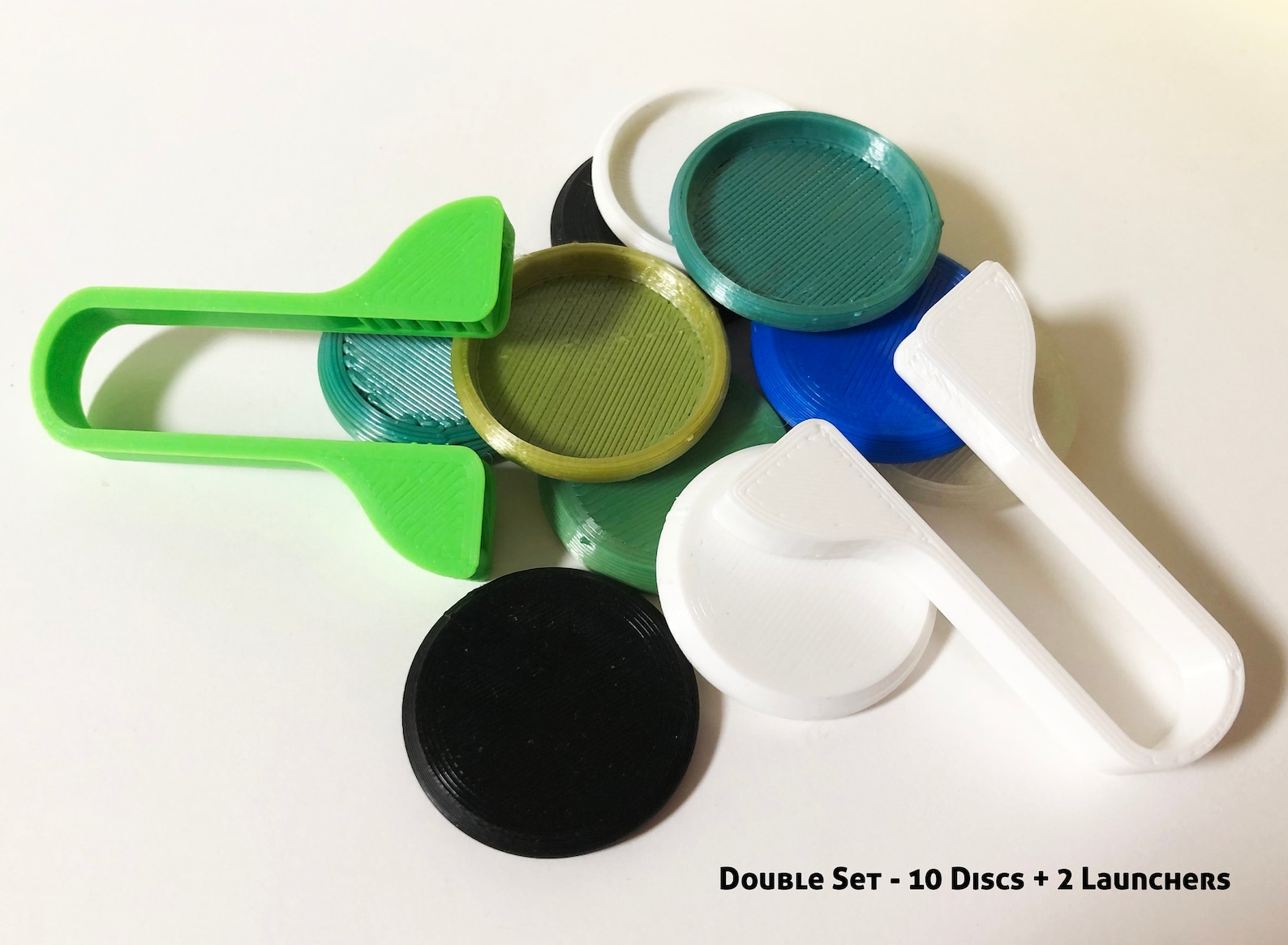 Mini Disc Golf Launcher & Tiny Frisbee Set. Color Mix. 3D Etsy