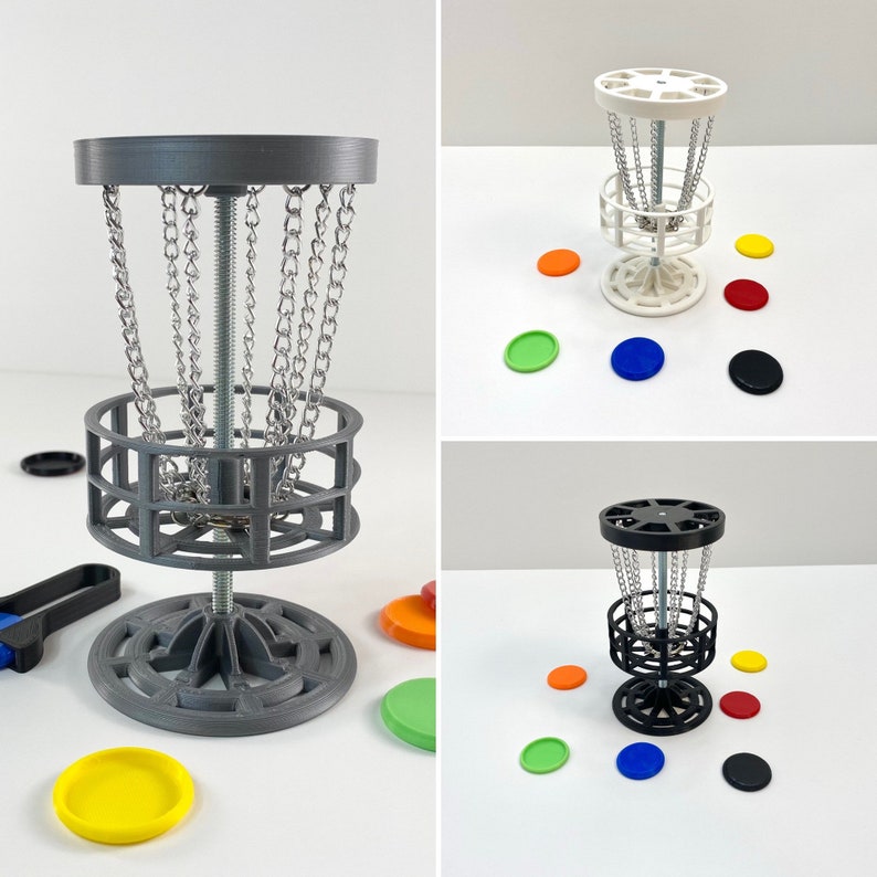 6 Mini Golf Mini Disc Golf Table Top Game Drinking Game Trophy Game Table Golf Man Cave Décor Gift image 3