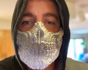 Biomechanisch cosplaymasker - 3D-geprint - kostuumaccessoire - halloween