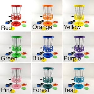 6 Mini Golf Mini Disc Golf Table Top Game Drinking Game Trophy Game Table Golf Man Cave Décor Gift image 2