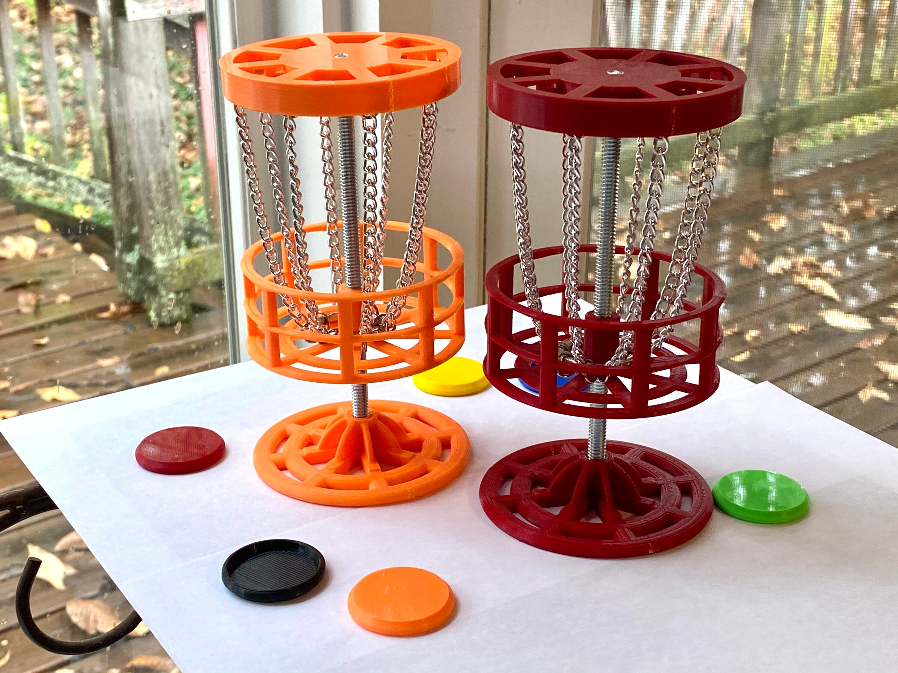 2 pack Mini Golf Mini Disc Golf Table Top Game 3D Etsy