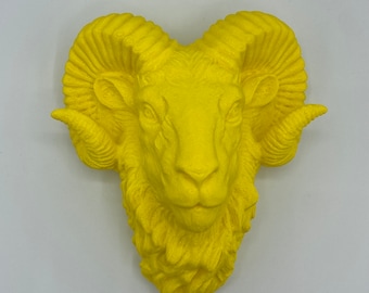 Ram - Wall Mounting home decor - 3d printer - faux - taxidermy conversation piece