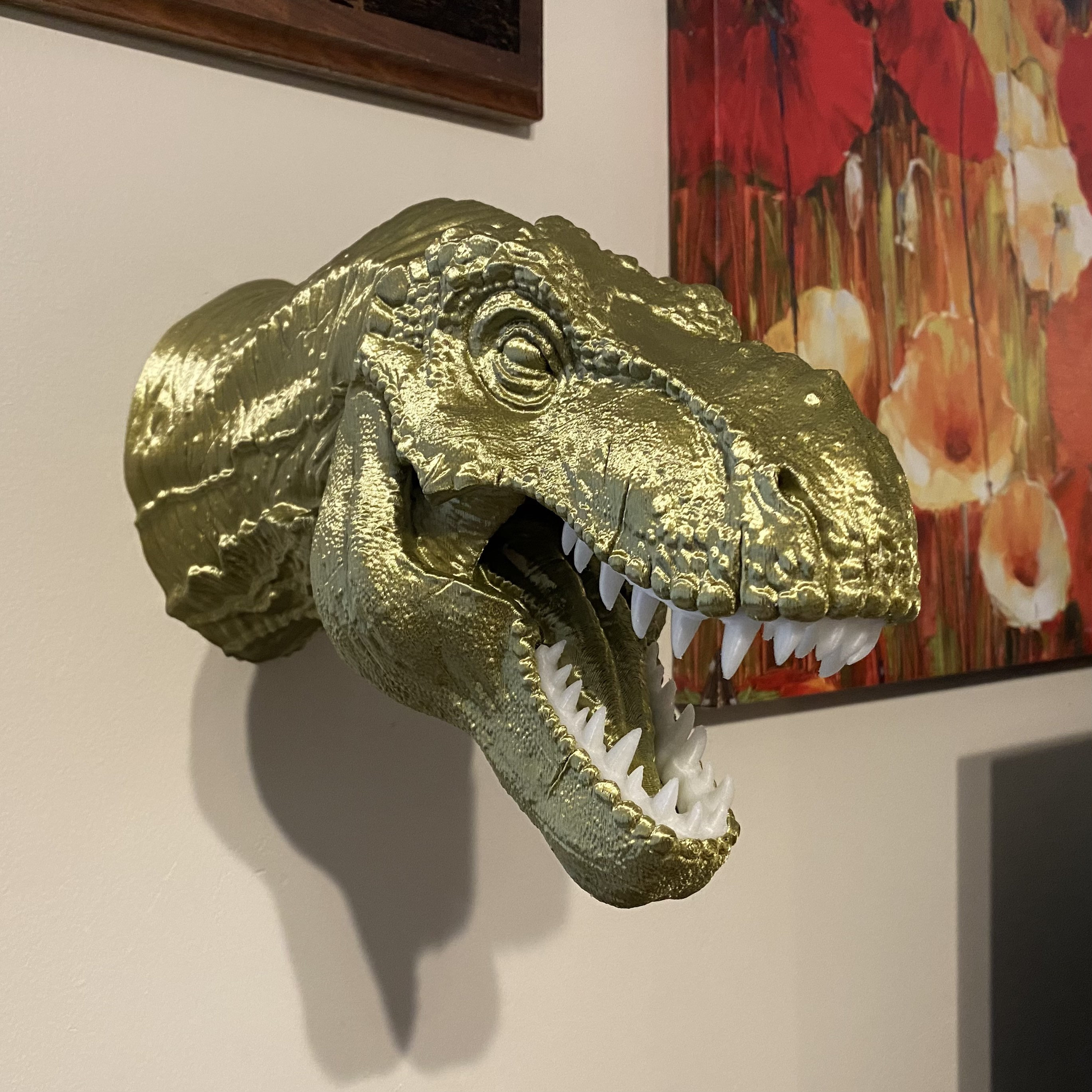Wall Mount Dinosaur Head
