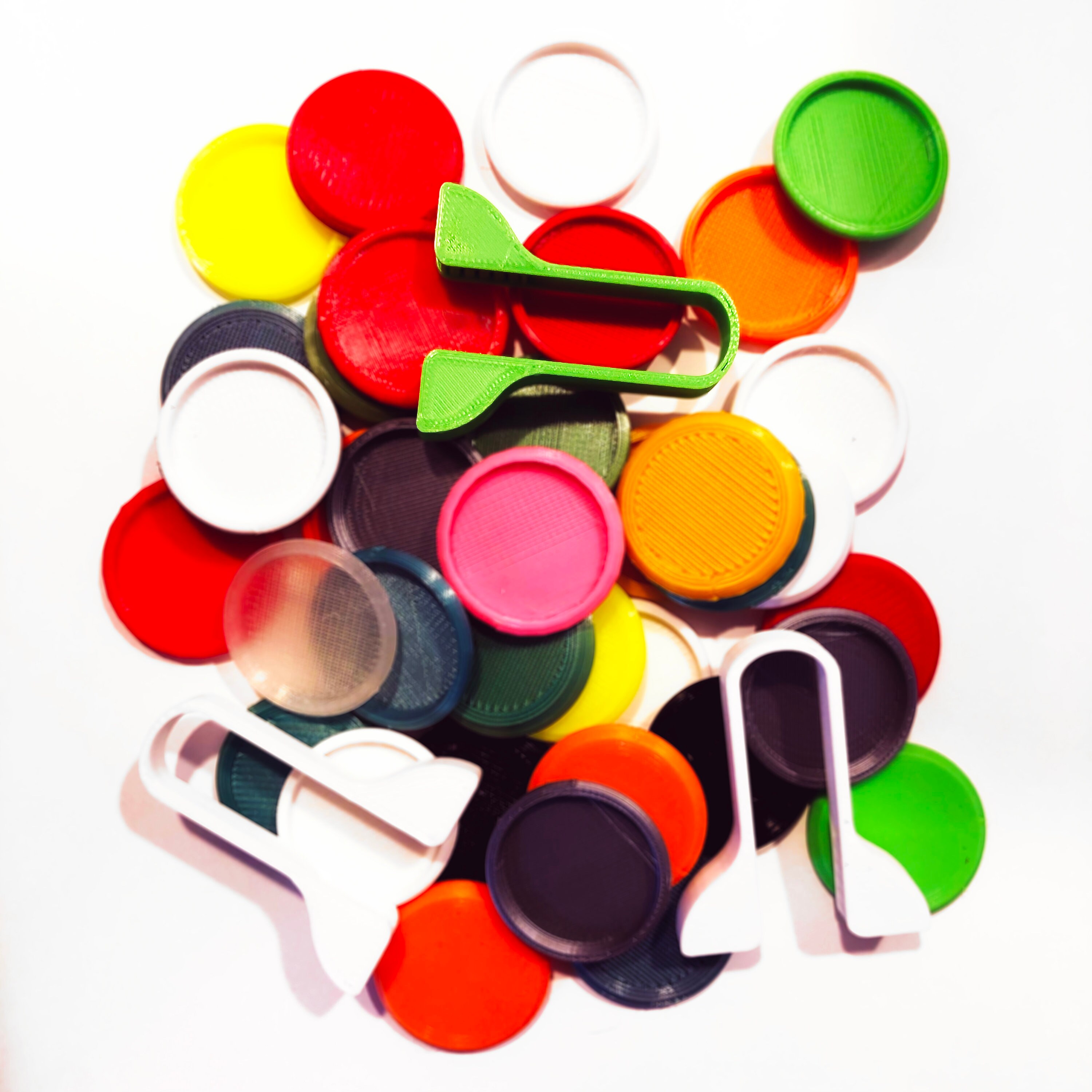 Mini Disc Golf Launcher & Tiny Frisbee Set. Color Mix. 3D Etsy