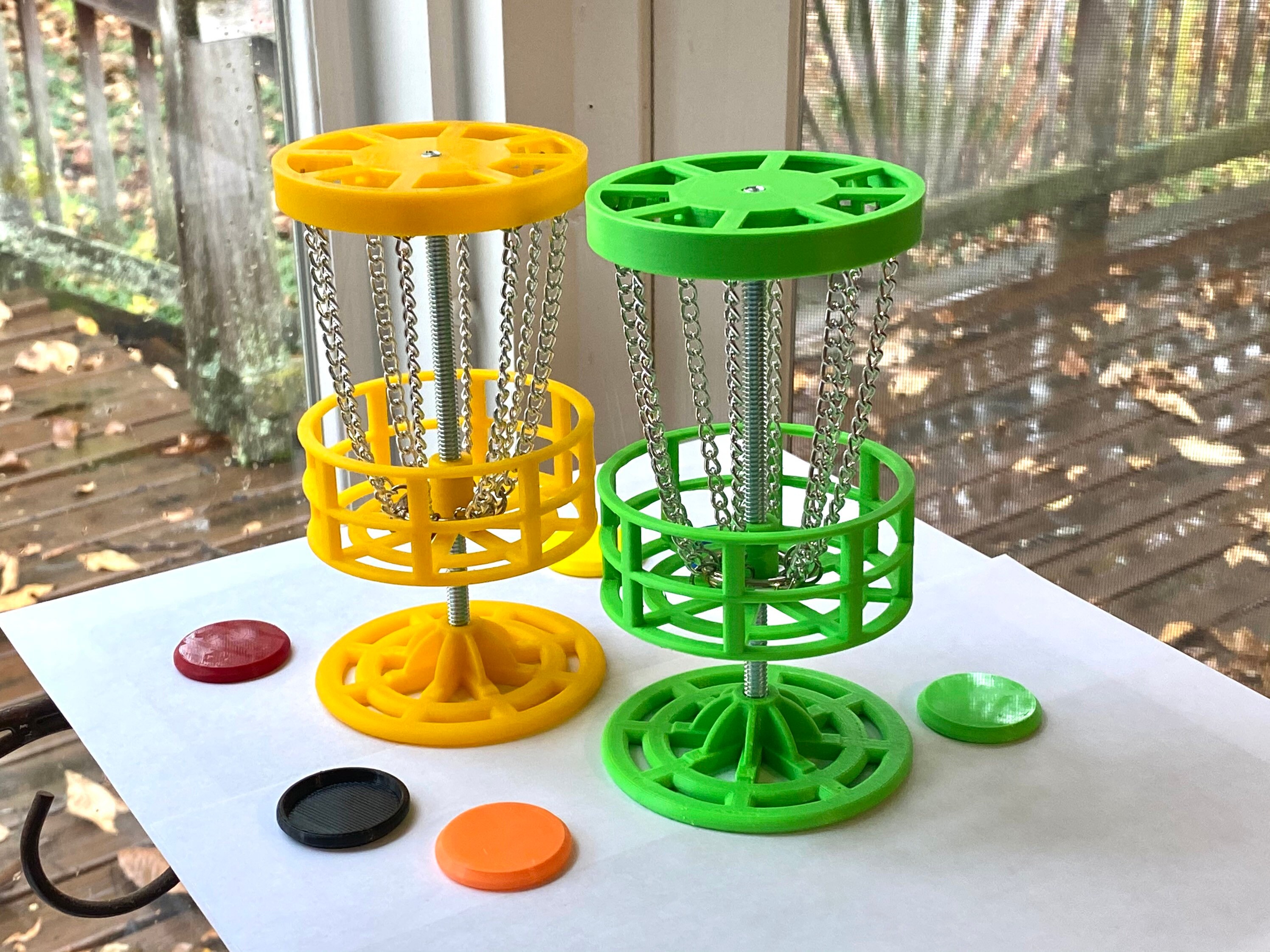 2 pack Mini Golf Mini Disc Golf Table Top Game 3D Etsy