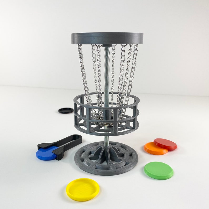 6 Mini Golf Mini Disc Golf Table Top Game Drinking Game Trophy Game Table Golf Man Cave Décor Gift image 1