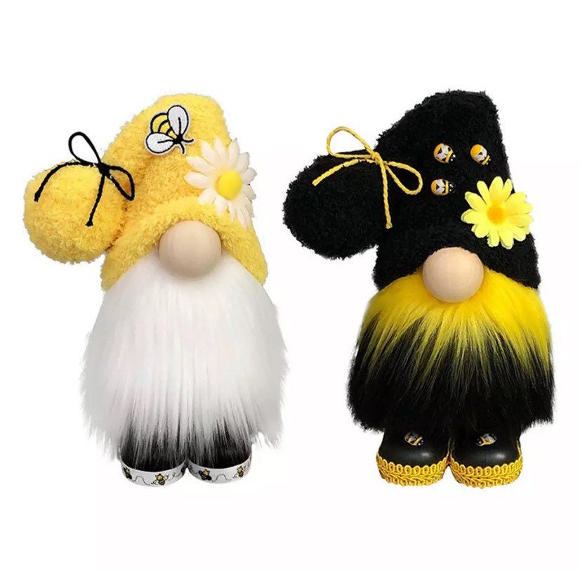 Bee Gnome - Summer Gnome - Gnomes for home, Adorable Handmade Gnomes –  RivendellGnomes