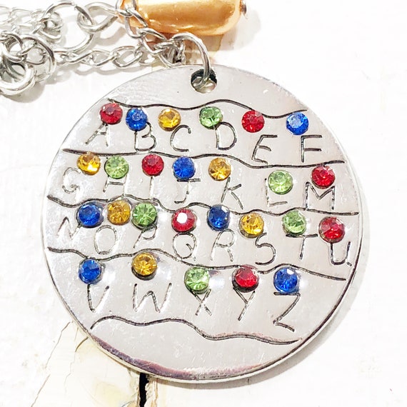 Stranger Things Christmas Lights Necklace Christmas Etsy
