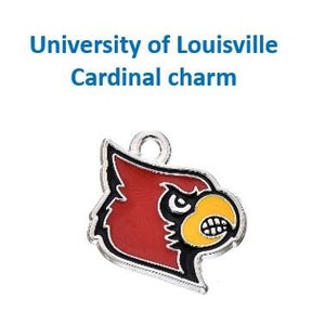 Sports Accessory Store Louisville Cardinals Alumni Charm Silver Cuff Bangle  Bracelet UL Jewelry