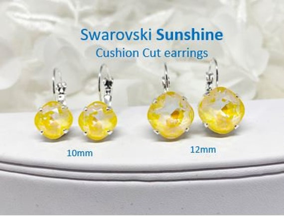 Swarovski sunshine earrings yellow discount