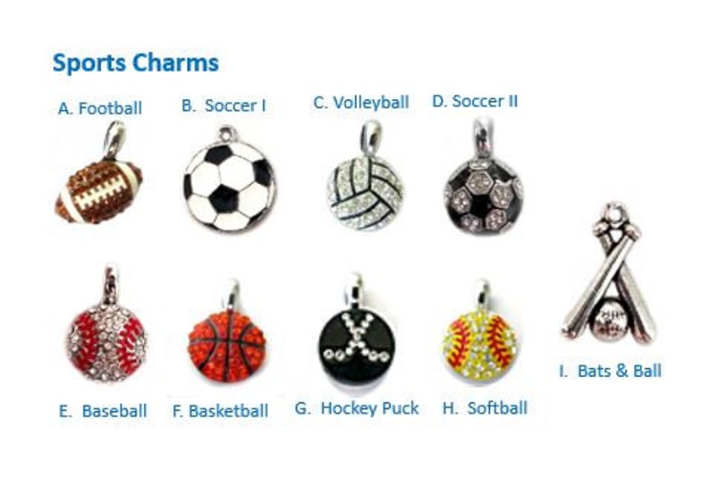 Sports Charms for Bracelet Sports Pendants Football Charm Etsy
