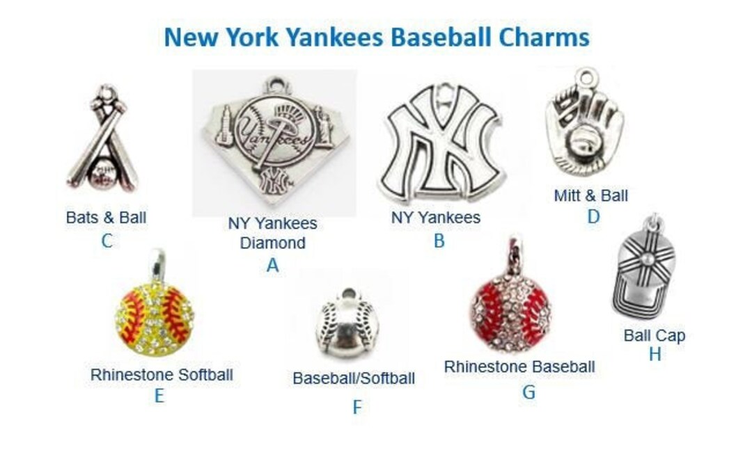 New York Baseball Charm Key Chain