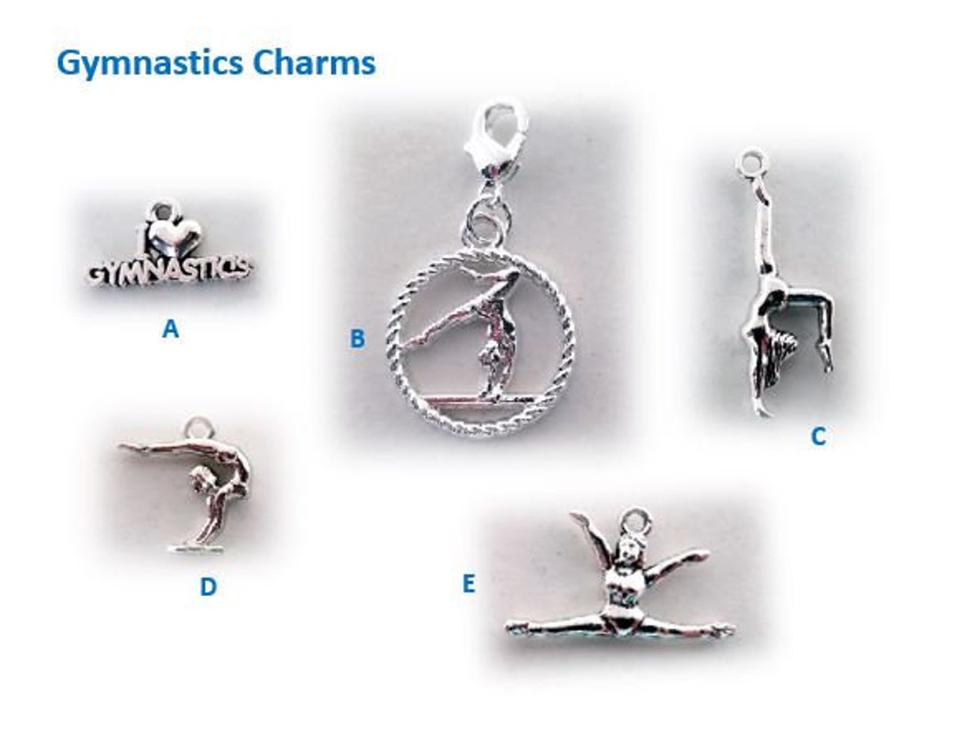 Gymnastics Charms Gymnast Charms Gift for Gymnast Sports Etsy