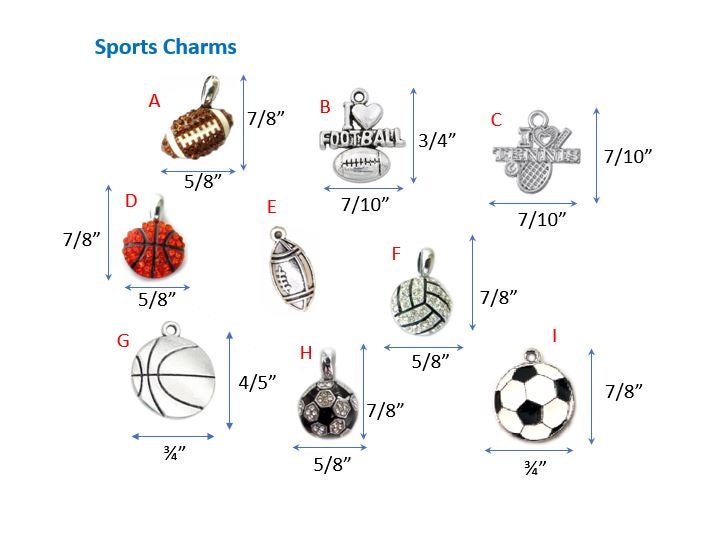 University of Louisville Cardinal Charm, Sports Charms and Player Number Charms, U of L Athletics Pendant for Necklace, Bracelet, Keychain