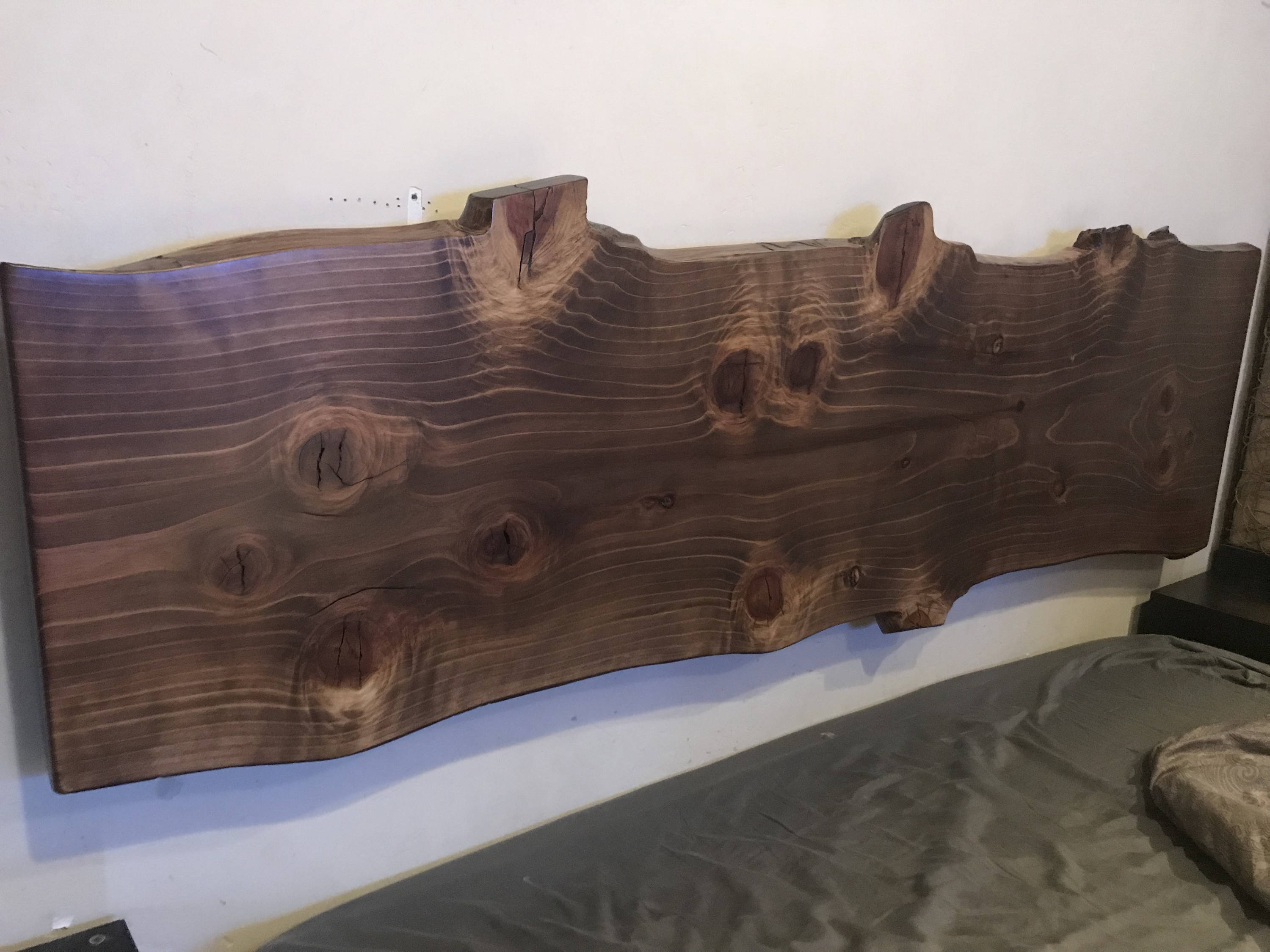Full Wood Slab Headboard Etsy