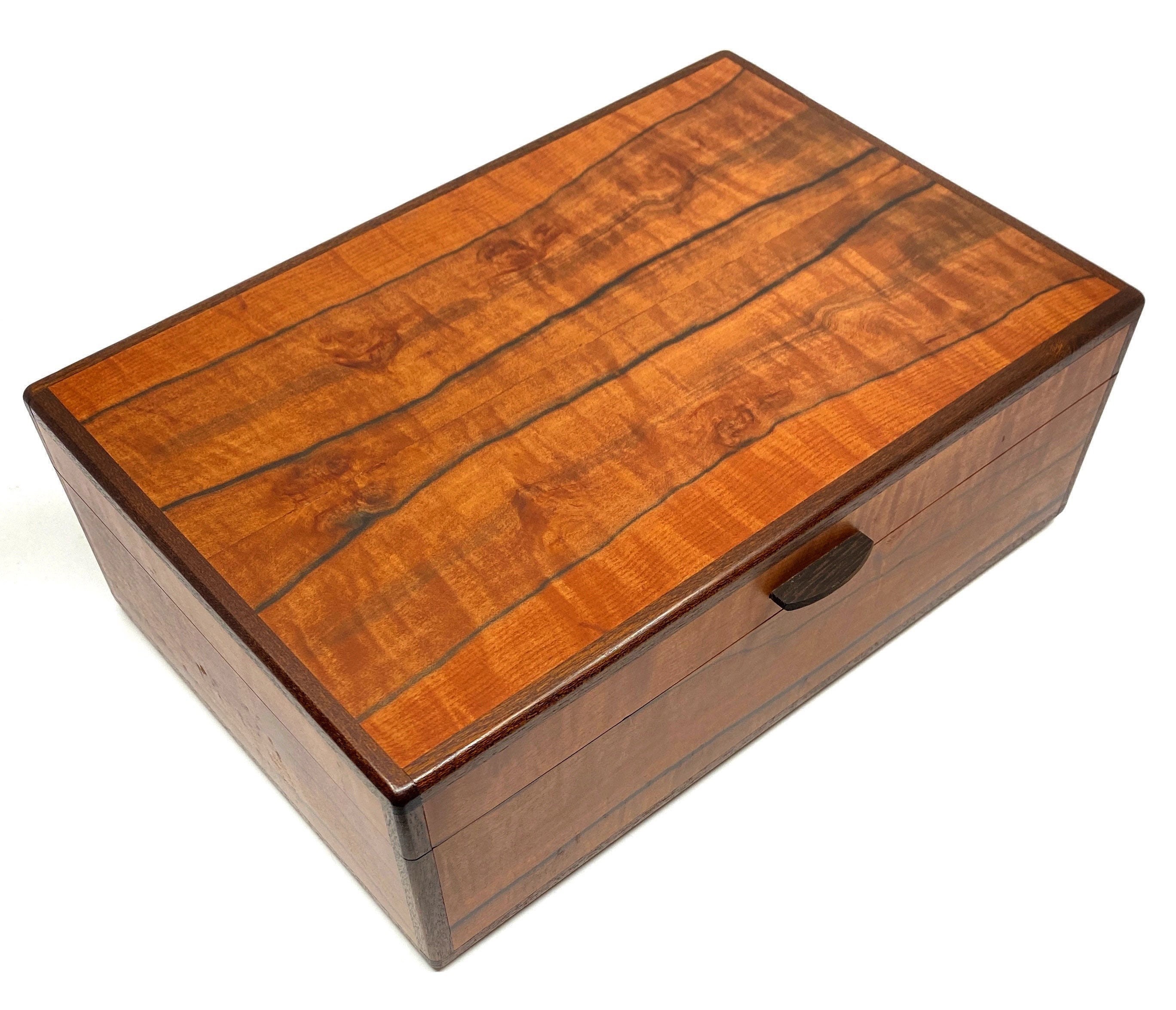 Tineo Wood Valet Box for Men Large Wood Storage Box for Etsy