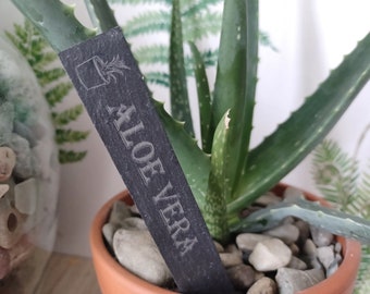 Engraved Slate Plant Markers, Herb Garden Labels, Personalised