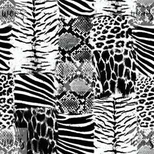 Leopard Cheetah Tiger Snake Animal Giraffe Print Seamless Pattern / Fabric Design / Surface Pattern / Digital Paper / Digital Pattern