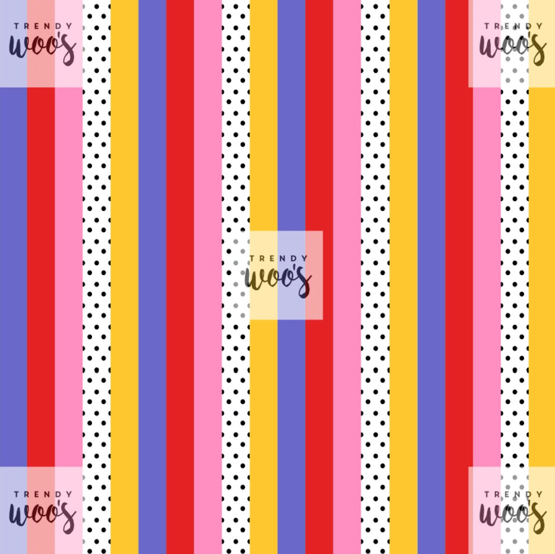 Candy Retro Rainbow Stripes Seamless Pattern / Fabric Design / Surface ...