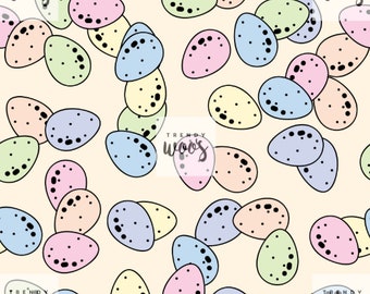 Mini Eggs Scandi Easter Spring Seamless Pattern / Fabric Design / Surface Pattern / Digital Paper  / Digital Download / Digital Pattern